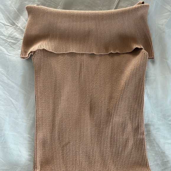 MAJORELLE Lulu Ribbed Knit Sweater Dress in Bone Size Medium - Picture 4 of 10